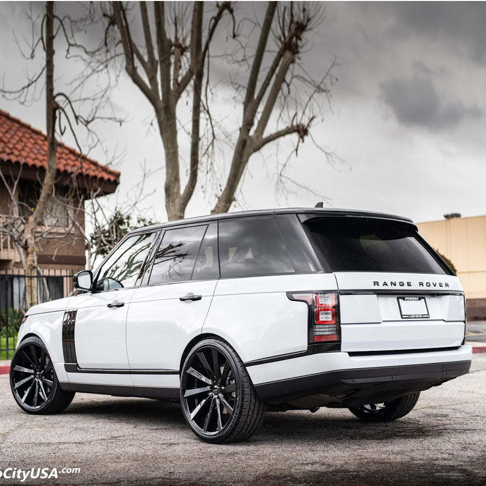 22" Koko Kuture Kapan Black 22x10.5 Wheels Rims Fits Land Rover Range Rover