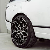 22" Vossen HF2 Black 22X10.5 22X10.5 1184 Concave Wheels Rims Fits BMW E71 E72 X