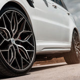24" Vossen HF2 Black 24X10 24X10 1040 Concave Wheels Rims Fits Nissan Pathfinder