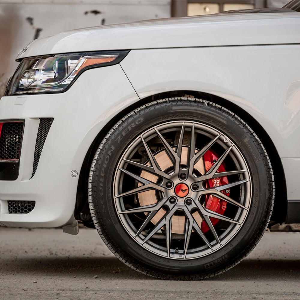 22" Vorsteiner VFF 107 Titanium Concave Forged Wheels Rims Fits BMW E70 X5