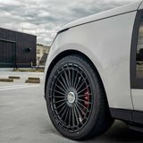 24" MV Forged MVF40 24x10 Black Concave Forged Wheels Rims Fits Range Rover