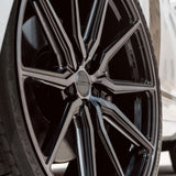 20" Vossen HF3 Black 20X10 20X11 1261 Concave Wheels Rims Fits Nissan GT-R