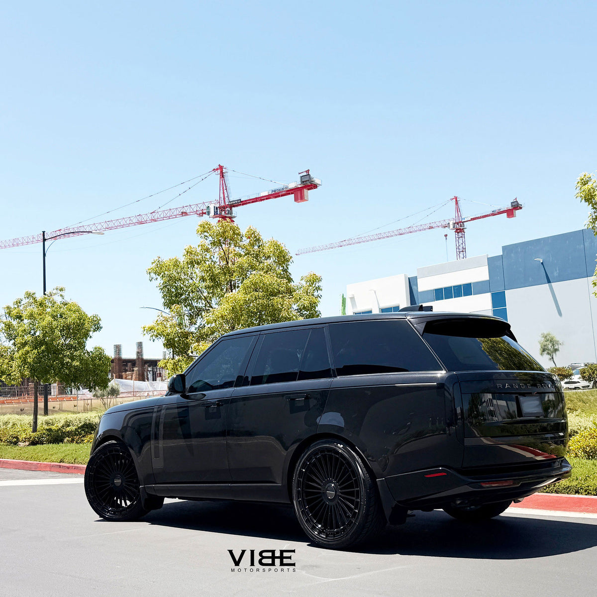24" MV Forged MVF40 24x10 Black Concave Forged Wheels Rims Fits Range Rover
