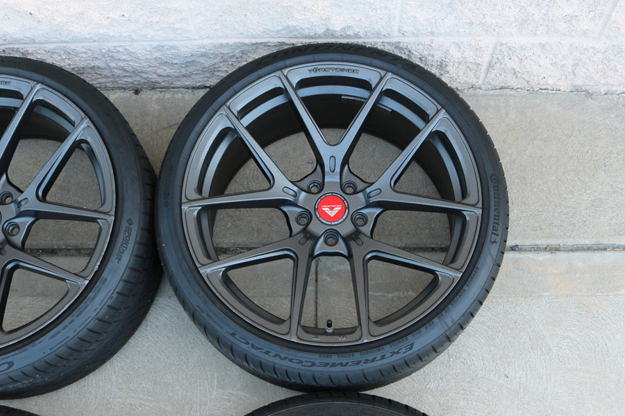 20" VORSTEINER V-FF 101 CONCAVE WHEELS RIMS CONTINETAL TIRES FITS LEXUS GS350