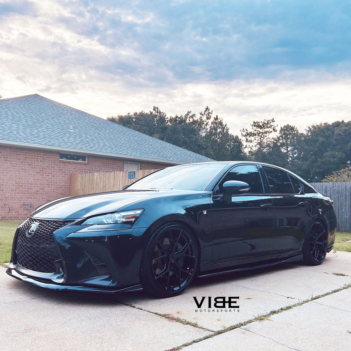 19" Stance SF14 Black 19x8.5 19x9.5 Wheels Rims Fits Lexus GS350 GS450