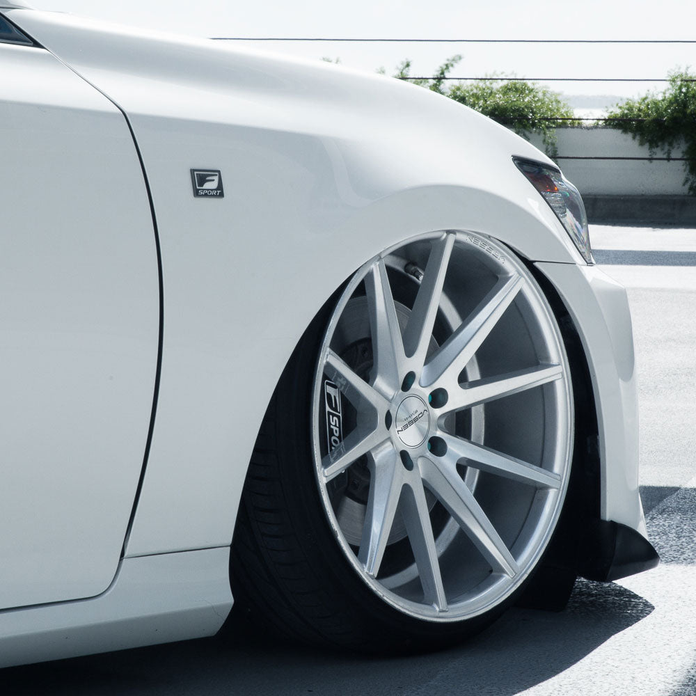 20" Vossen VFS-1 Silver 20x8.5 20x9.5 Wheels Rims Fits Lexus GS200 GS350 GS450