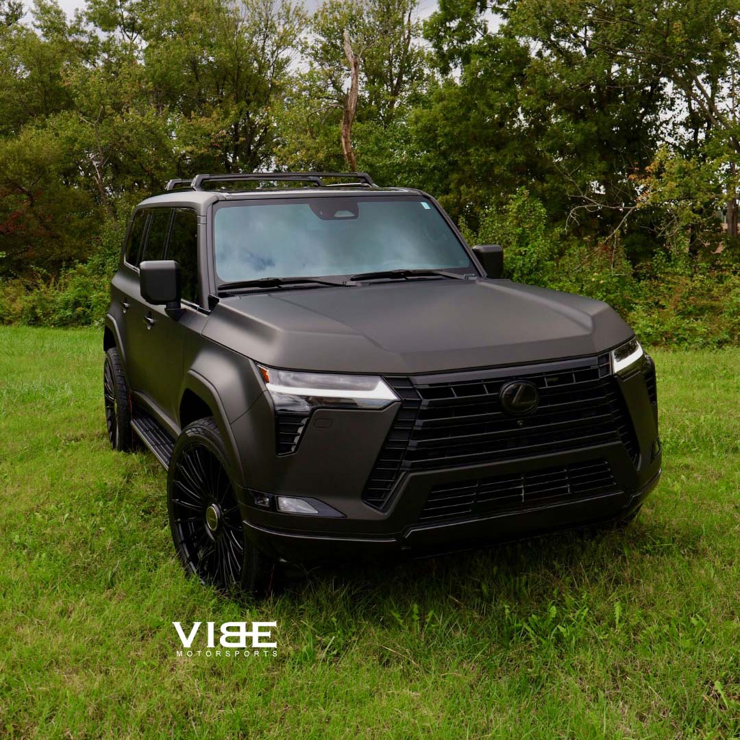 22" Vossen HF8 Gloss Black 22x9.5 Concave Wheels Rims Fits Lexus GX460