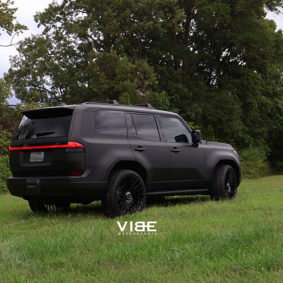 22" Vossen HF8 Gloss Black 22x9.5 Concave Wheels Rims Fits Lexus GX550