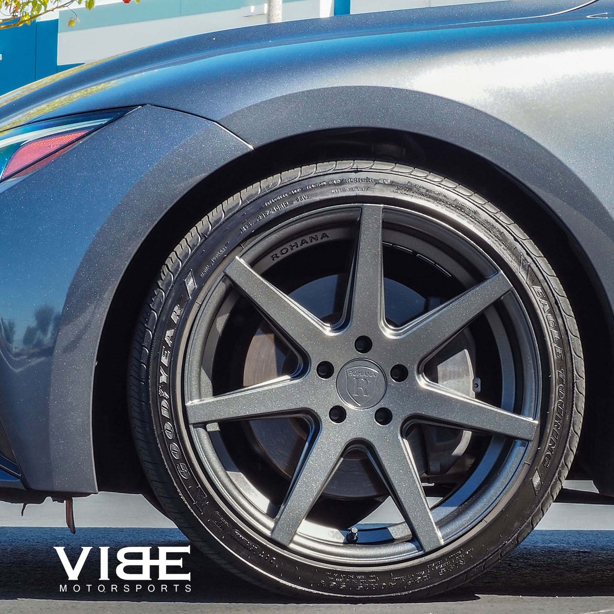 19" ROHANA RC7 GRAPHITE CONCAVE WHEELS RIMS FITS LEXUS IS250 IS350