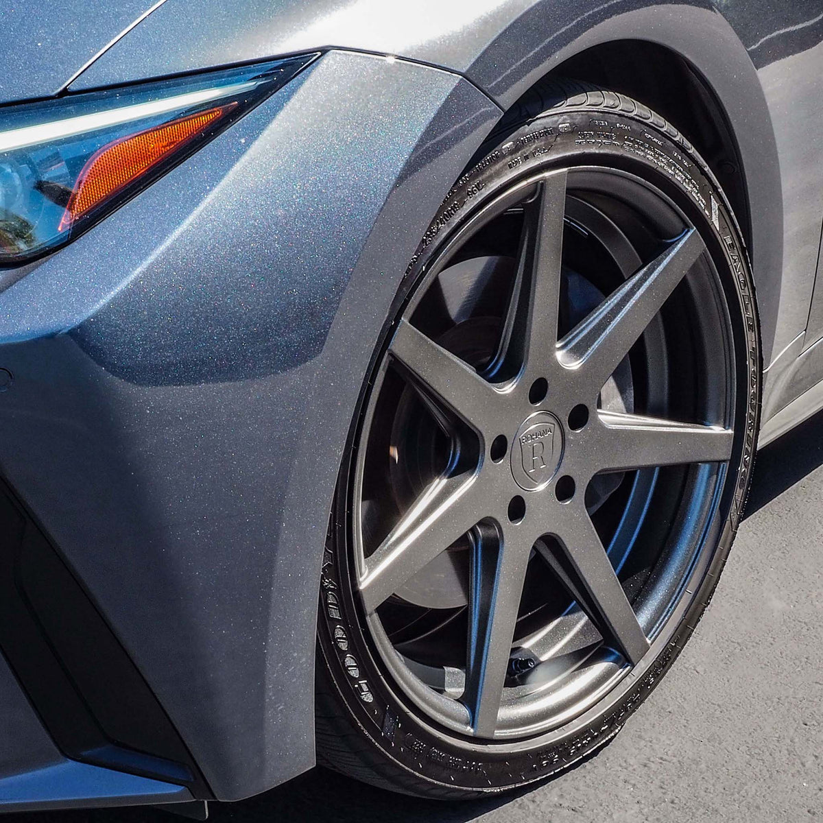 19" ROHANA RC7 GRAPHITE CONCAVE WHEELS RIMS FITS LEXUS IS250 IS350