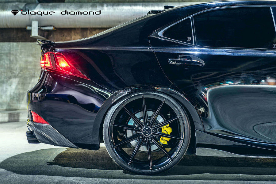 19" BLAQUE DIAMOND BD11 19X9.5 BLACK CONCAVE WHEELS RIMS FITS AUDI B8 A4 S4