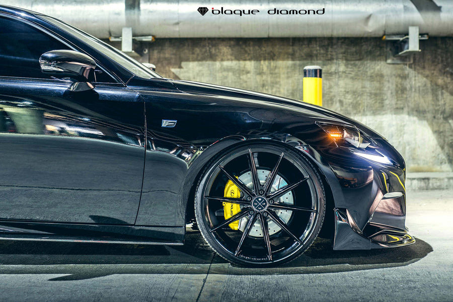 19" BLAQUE DIAMOND BD11 BLACK CONCAVE WHEELS RIMS FITS BMW F30 320 328 335 SEDAN
