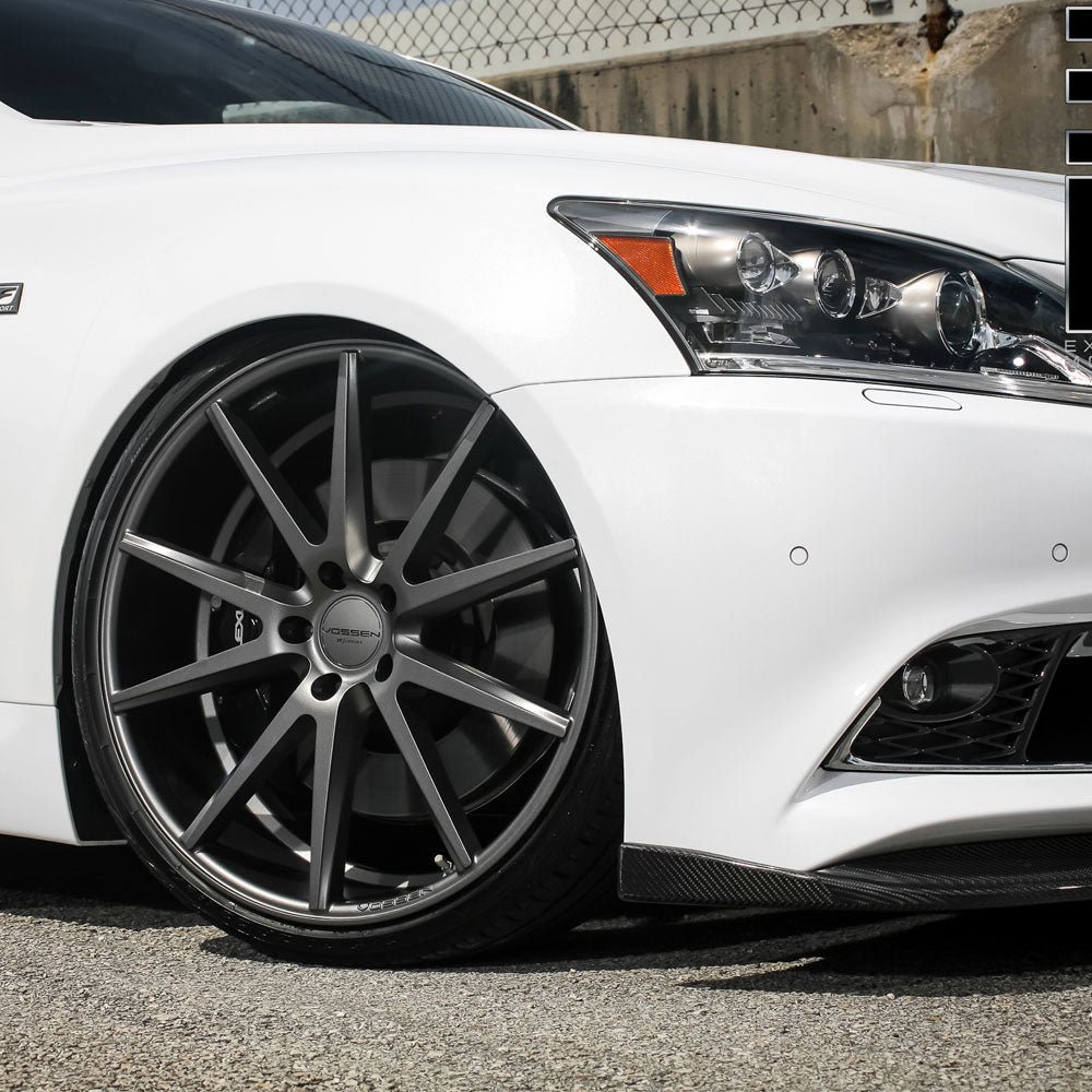 19" Vossen VFS-1 Grey 19x8.5 19x10 Forged Wheels Rims Fits Infiniti Q50 Q50S