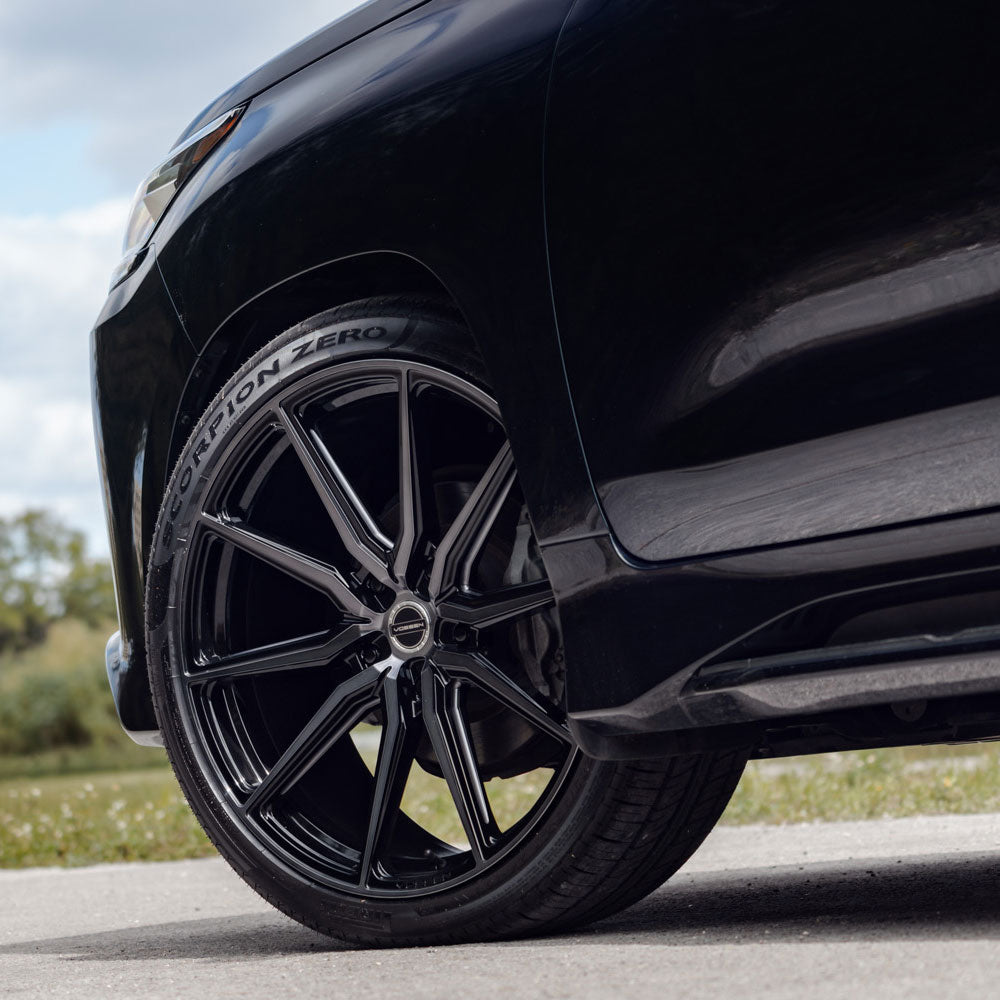 20" Vossen HF3 Black 20X10 20X11 1261 Concave Wheels Rims Fits Nissan GT-R