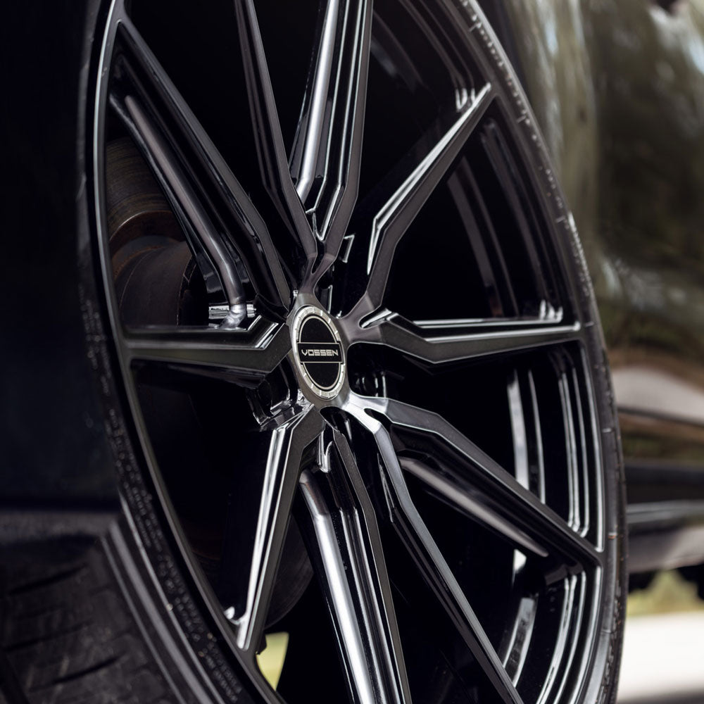 20" Vossen HF3 Black 20X10 20X11 1261 Concave Wheels Rims Fits Nissan GT-R