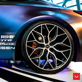 19" Vossen HF2 Black 19X9 19X10.5 1102 Concave Wheels Rims Fits Infiniti G35 Sed