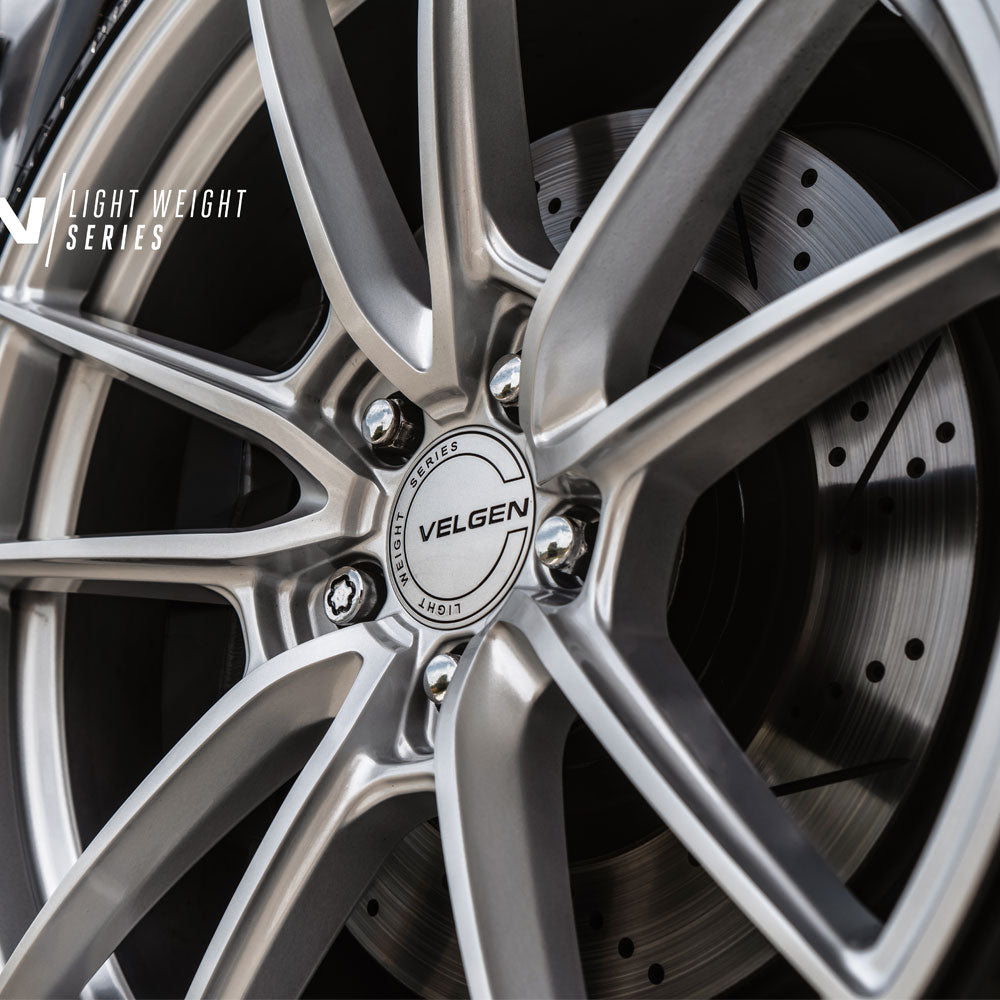 19" Velgen VF5 Gloss Silver 19x10 19x11 Concave Wheels Rims Fits Ford Mustang