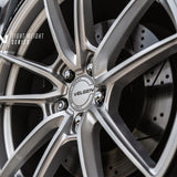 19" Velgen VF5 Gloss Silver 19x10 19x11 Concave Wheels Rims Fits Ford Mustang