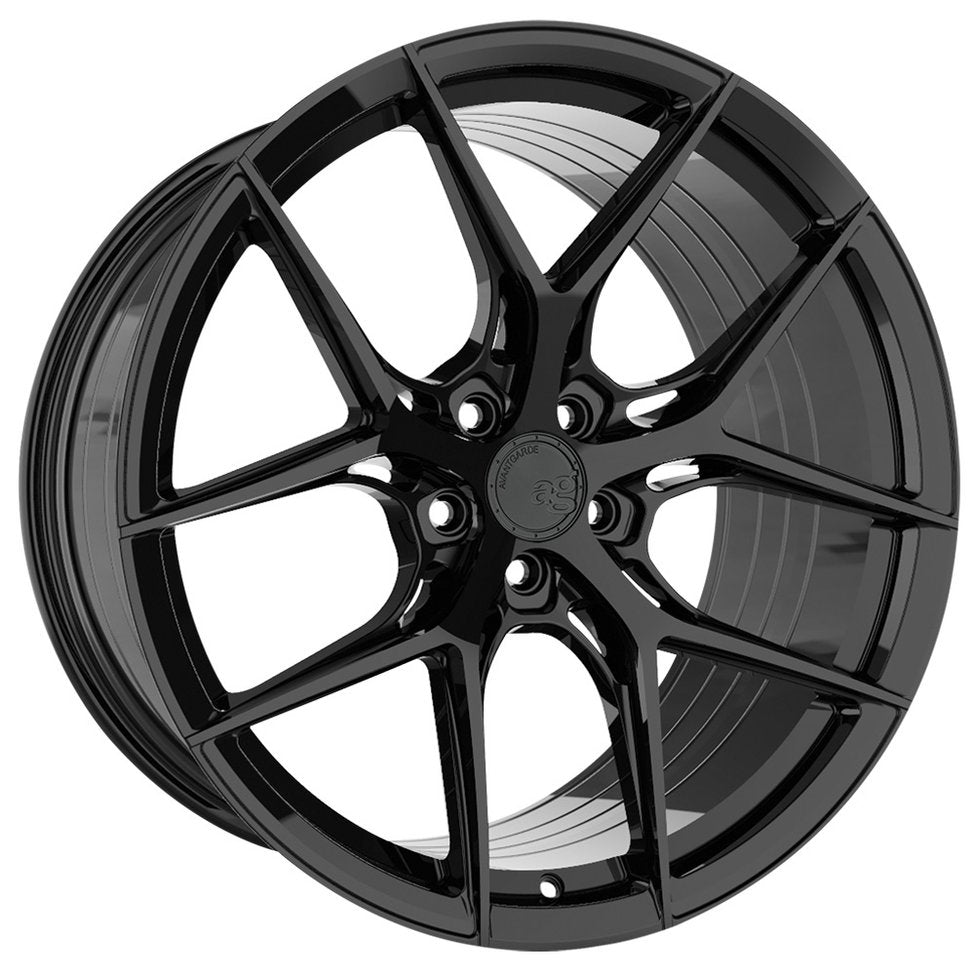 19/20" Avant Garde M580R Black 19x8.5 20x11 Wheels Rims Fits Chevy Corvette C8
