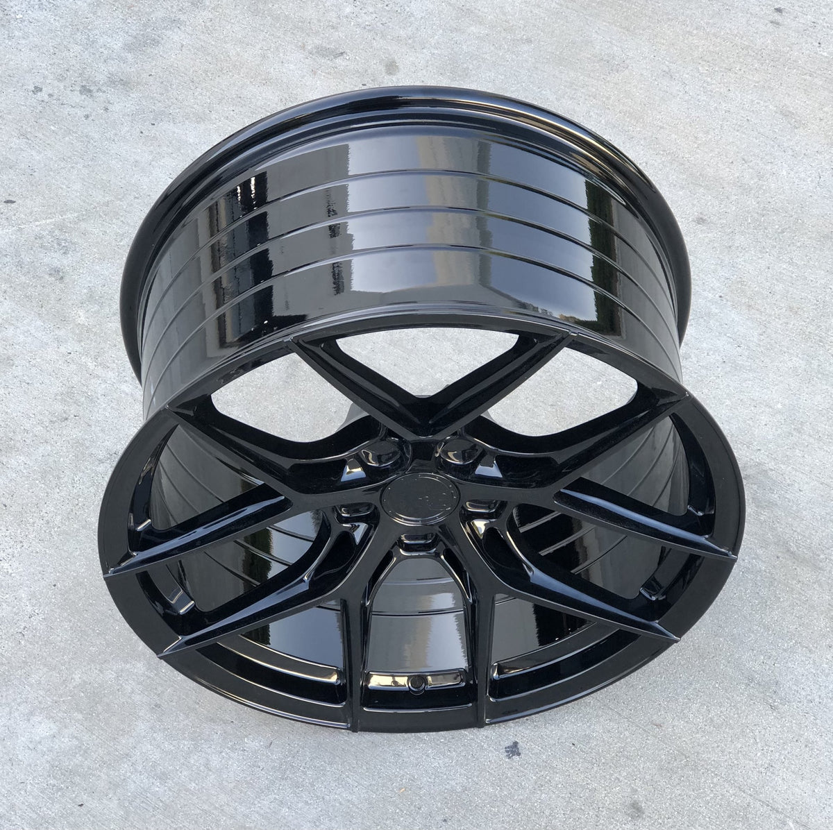 19/20" Avant Garde M580R Black 19x8.5 20x11 Wheels Rims Fits Chevy Corvette C8