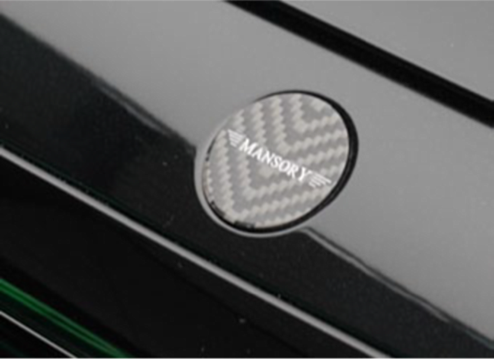 MANSORY Carbon Front Bumper Emblem with Logo for Mercedes-Benz S-Class W223 (2021+)
