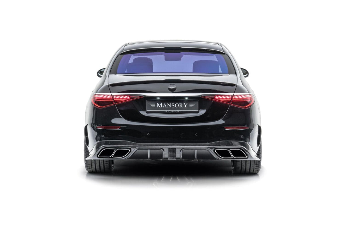 MANSORY Carbon Rear Diffuser with Race Brake Light for Mercedes-Benz S-Class W223 (2021+)