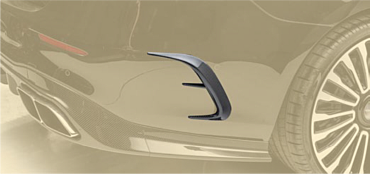 MANSORY Carbon Rear Bumper Air Outlet Splitters for Mercedes-Benz S-Class W223 (2021+) - image 2