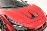 MANSORY Carbon Fiber Front Bonnet Air Outtake Splitters for Ferrari F8 Tributo / Spider (2020-2023)