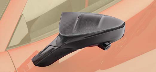 MANSORY Carbon Fiber Mirror II Housings for Cars with Camera for Ferrari F8 Tributo / Spider (2020-2023) - image 2