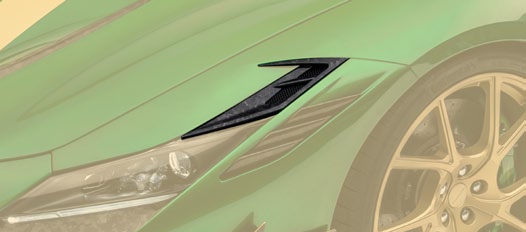 MANSORY Carbon Fiber Front Fender Air Intakes for Ferrari F8 Tributo / Spider (2020-2023) - image 3