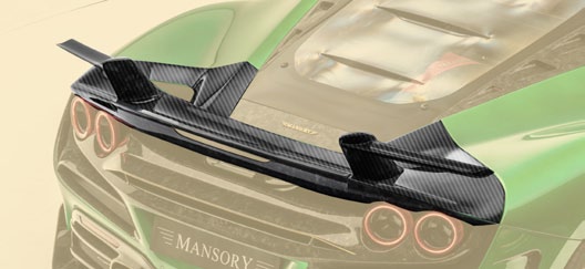 MANSORY Carbon Fiber Rear Spoiler with Wing for Ferrari F8 Tributo / Spider (2020-2023) - image 5