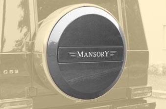 MANSORY Carbon Fiber Spare Wheel Cover with Illuminated Logo for Mercedes-Benz G-Class W463 (2002-2018)