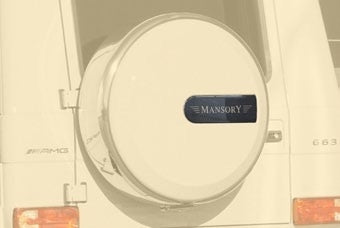 MANSORY Carbon Rear Emblem for Original Spare Wheel Cover for Mercedes-Benz G-Class W463 (2002-2018)