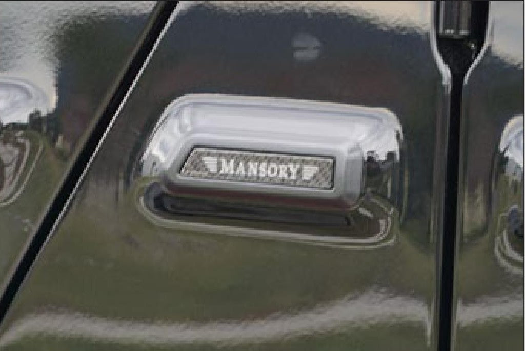 MANSORY Carbon A-Pillar Logo Badges for Mercedes-Benz G-Class W463A (2019-2024)