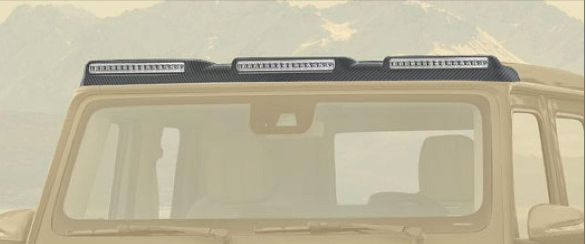 MANSORY Carbon Roof Panel with 3 LED Position Lights for Mercedes-Benz G-Class W463A (2019-2024)
