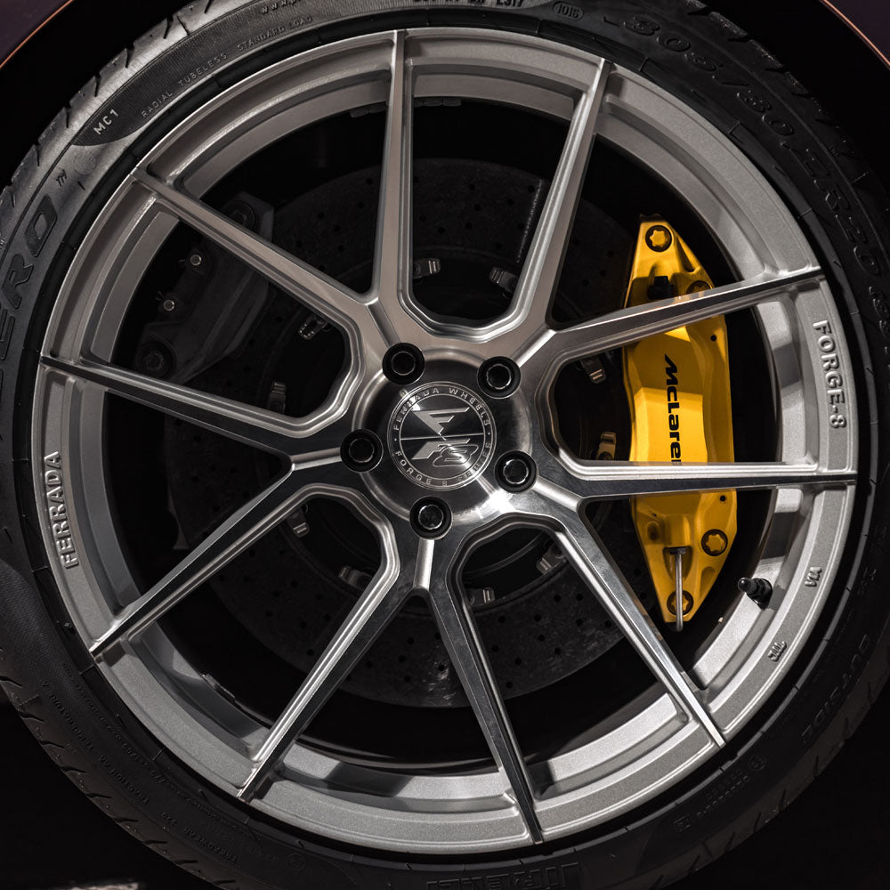 21" Ferrada FR8 Silver 21x9 Forged Concave Wheels Rims Fits Tesla Model S