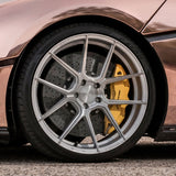 21" Ferrada FR8 Silver 21x9 Forged Concave Wheels Rims Fits Tesla Model S