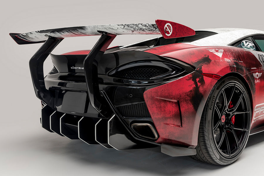 Vorsteiner 570-VX Rear Bumper with Carbon Fiber Diffuser fits McLaren 570S