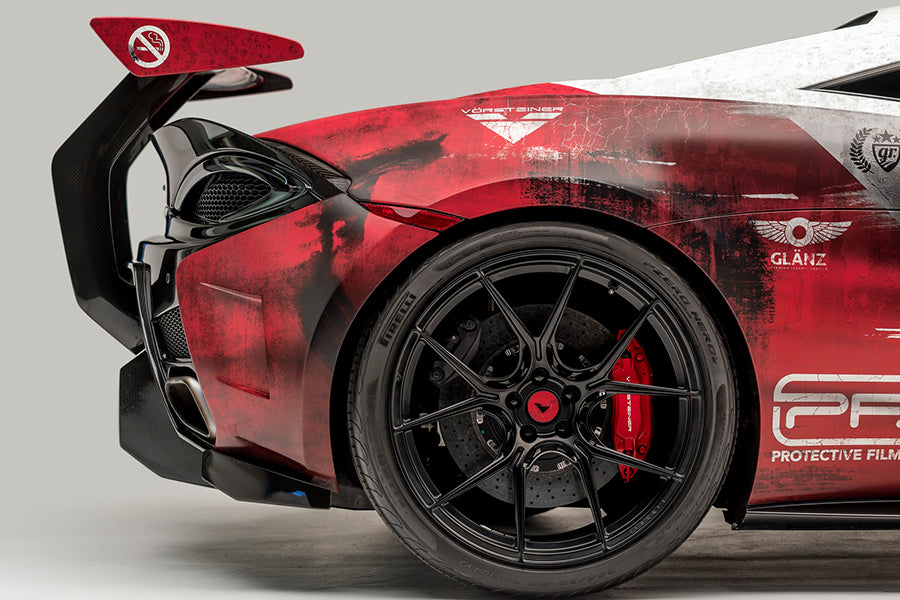Vorsteiner 570-VX Aero Carbon Fiber Wing Blade with Uprights fits McLaren 570S