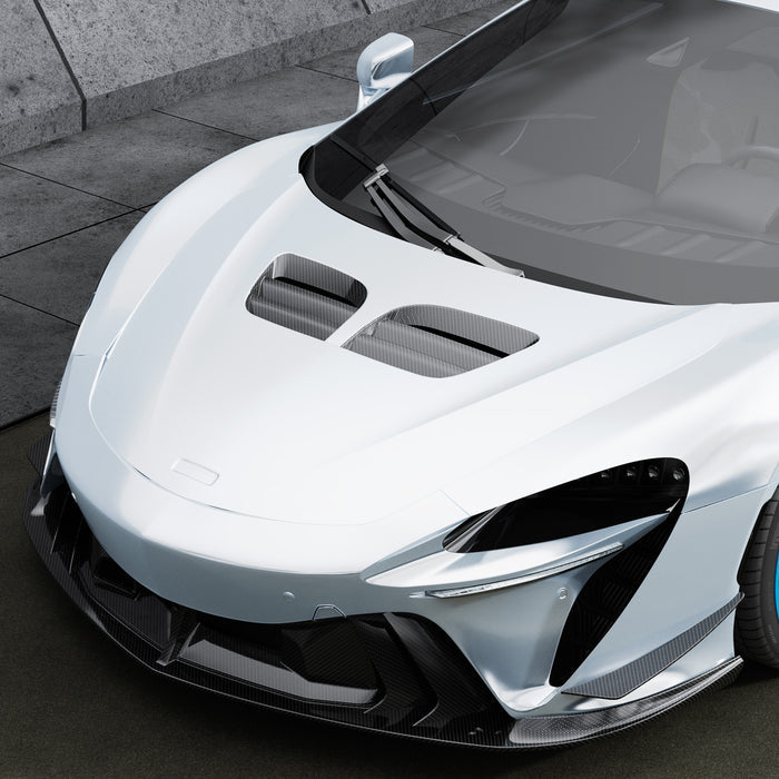 Vorsteiner Aero Carbon Fiber Hood 2x2 Glossy Fits McLaren Artura