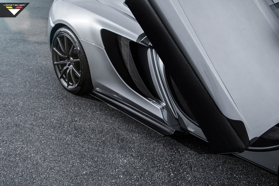 Vorsteiner V-MC Aero Side Blades Carbon Fiber Fits McLaren MP4 VX Coupe Spyder