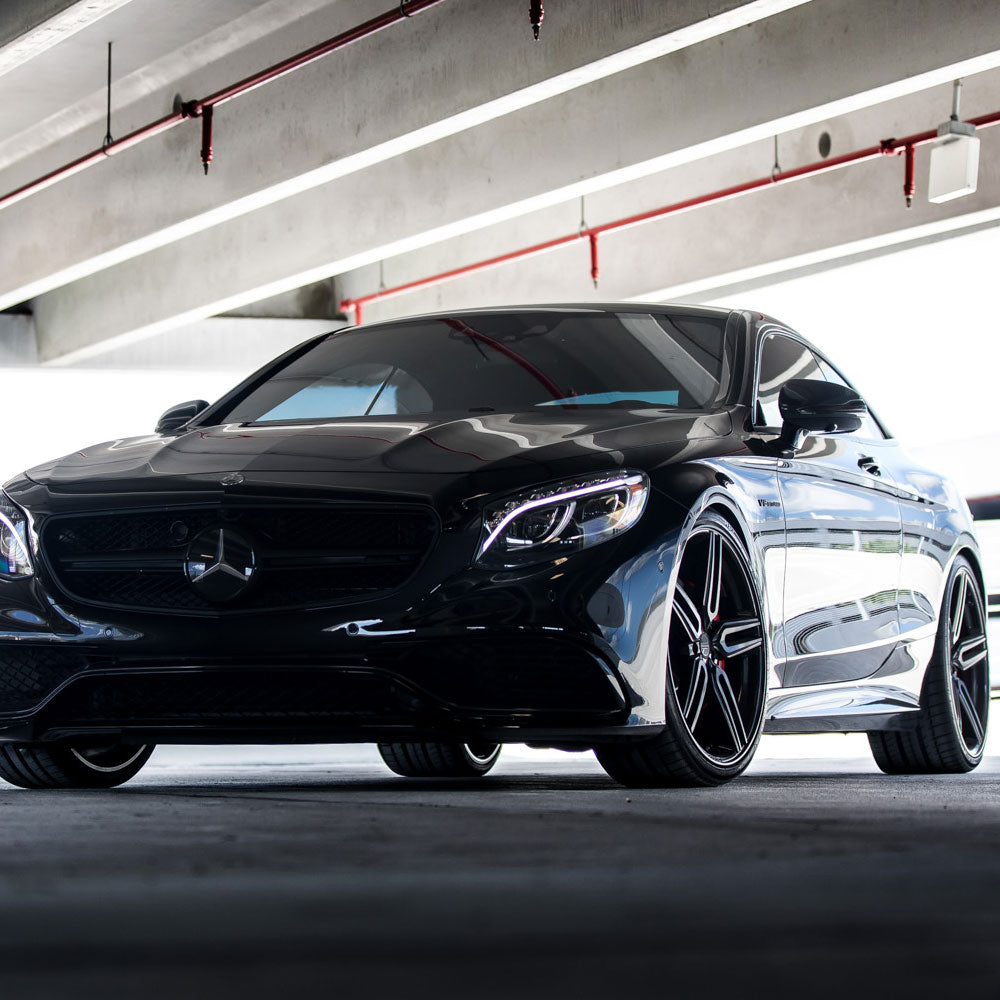 20" Vossen HF1 Black 20x9 20x10.5 1193 Concave Wheels Rims Fits Benz S400 S550 S