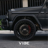 24" MV Forged MVF40 Black 24x10 Wheels Rims Fits Mercedes W463 G500 G550 G63