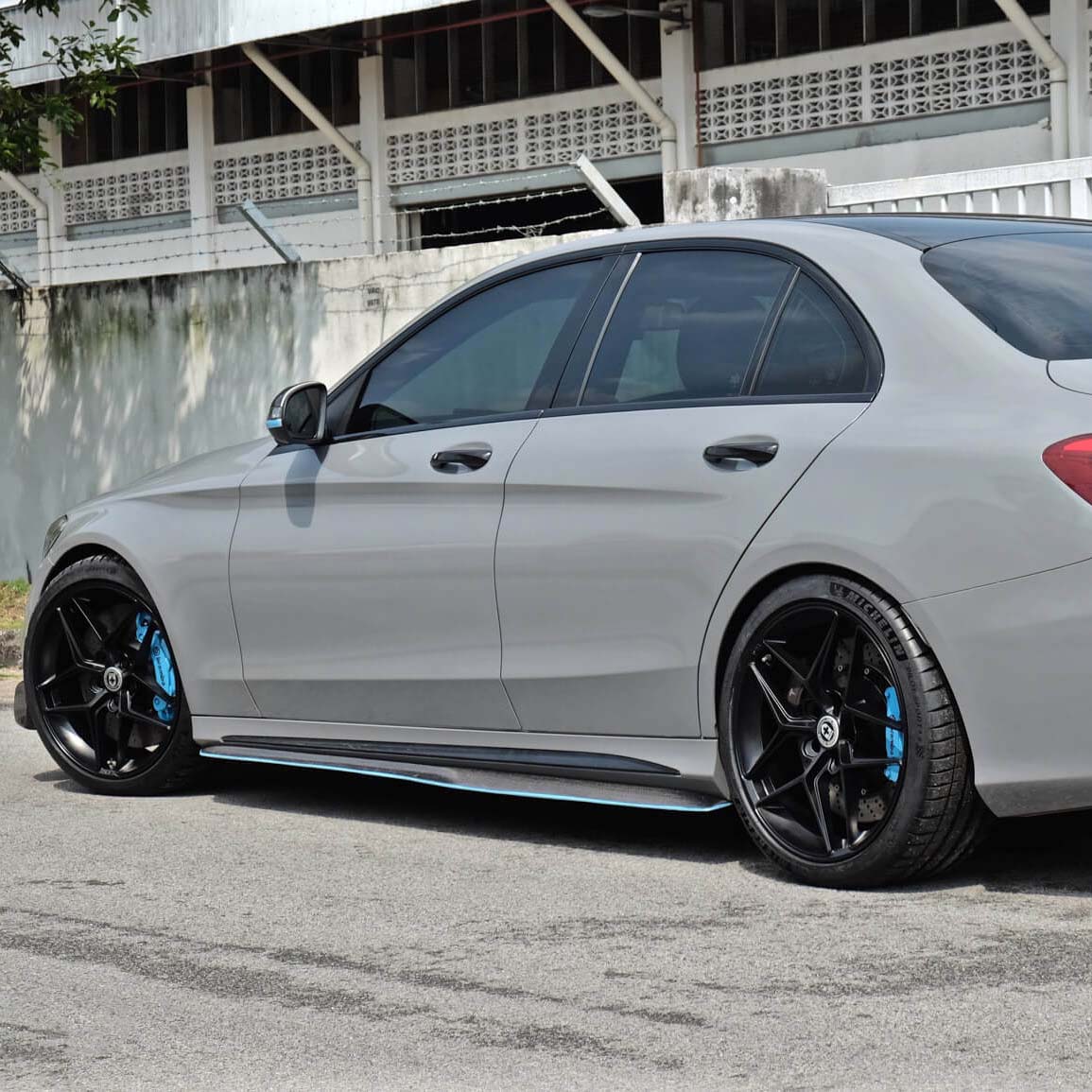 19" HRE FF11 Black 19x8.5 Concave Wheels Rims Fits Mercedes-Benz C250 C300 C350