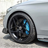 19" HRE FF11 Black 19x8.5 Concave Wheels Rims Fits Mercedes-Benz C250 C300 C350