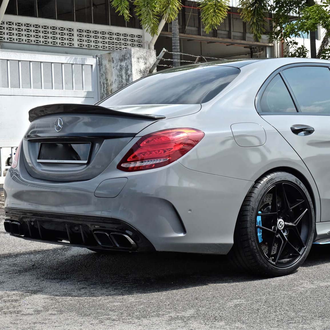 19" HRE FF11 Black 19x8.5 Concave Wheels Rims Fits Mercedes-Benz C250 C300 C350
