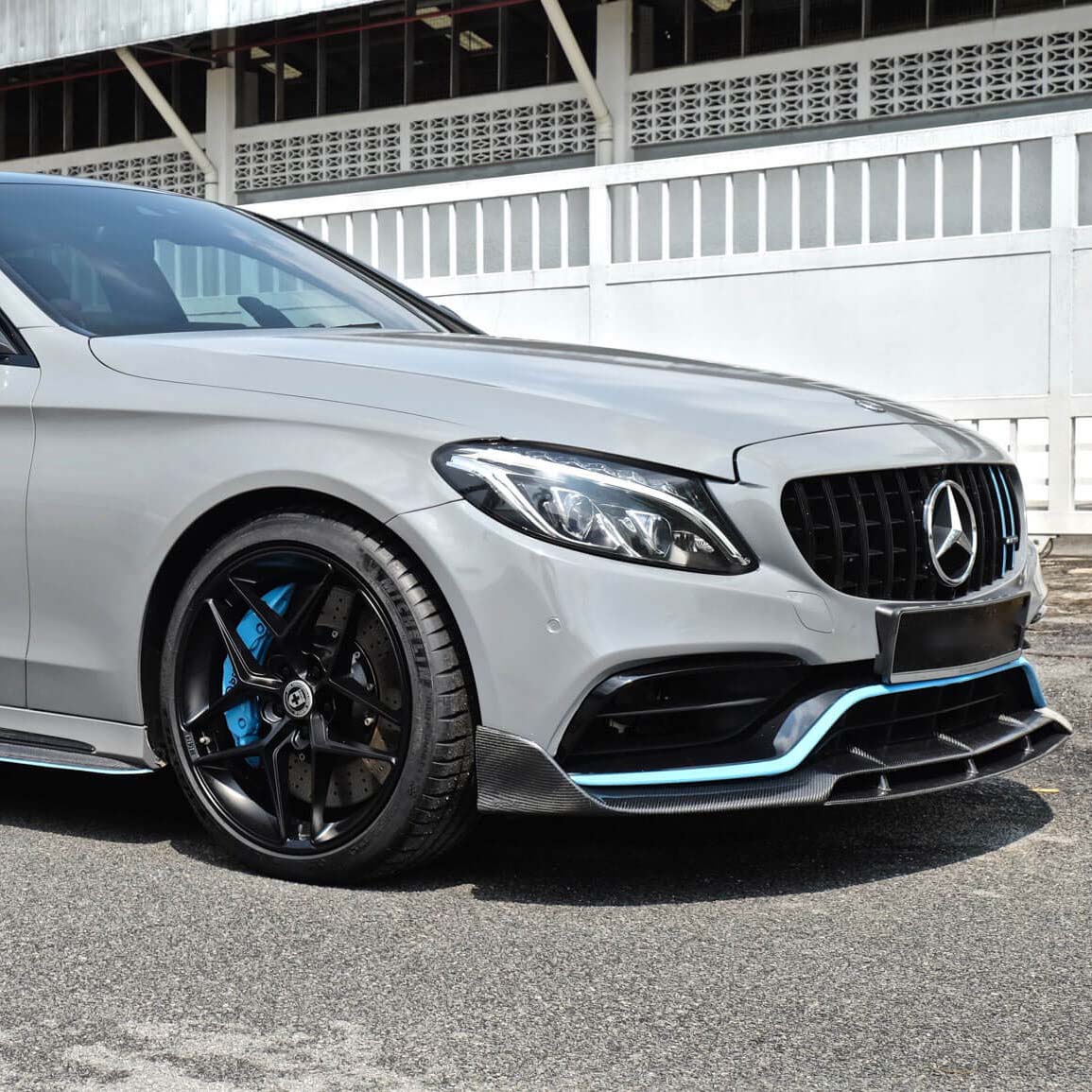 19" HRE FF11 Black 19x8.5 Concave Wheels Rims Fits Mercedes-Benz C250 C300 C350