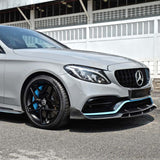 19" HRE FF11 Black 19x8.5 Concave Wheels Rims Fits Mercedes-Benz C250 C300 C350