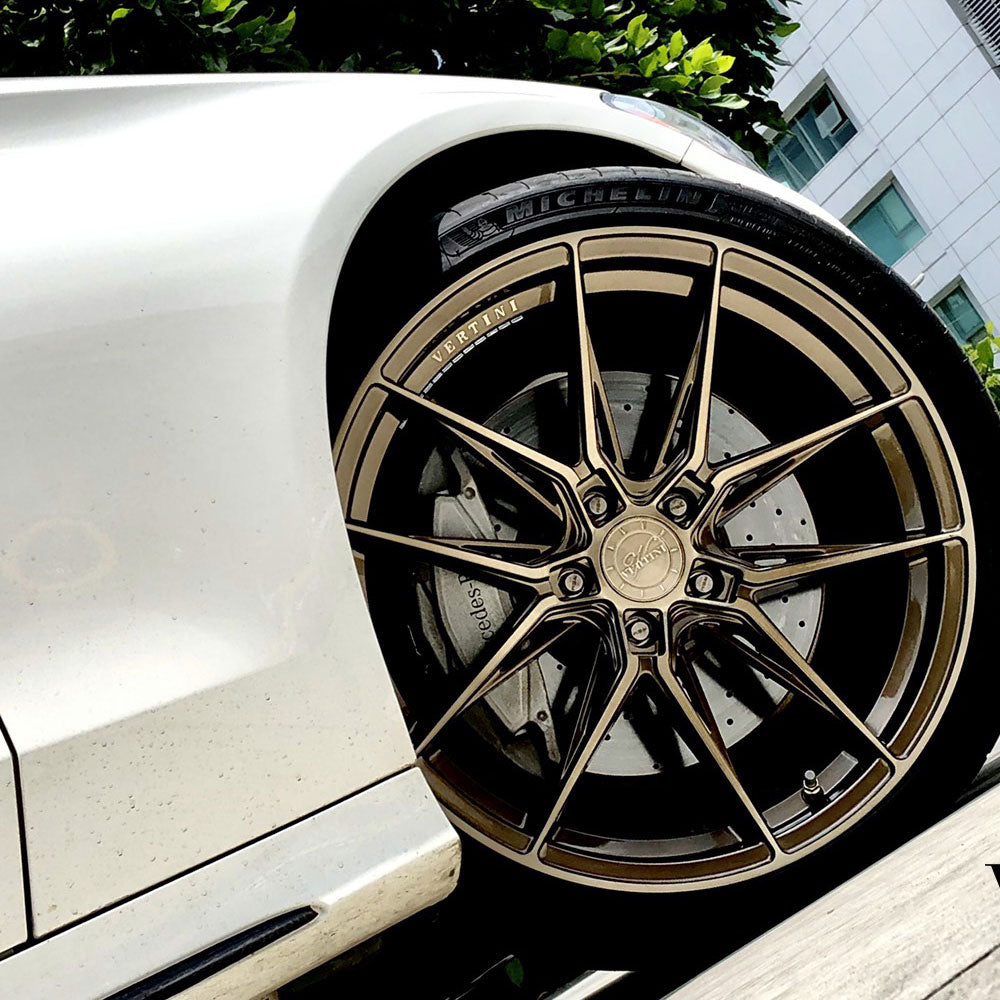 20" Vertini RFS1.8 Black 20x9 20x10.5 Concave Wheels Rims Fits Jaguar F-Type