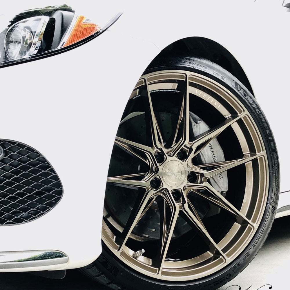 20" Vertini RFS1.8 Black 20x9 20x10.5 Concave Wheels Rims Fits Jaguar F-Type